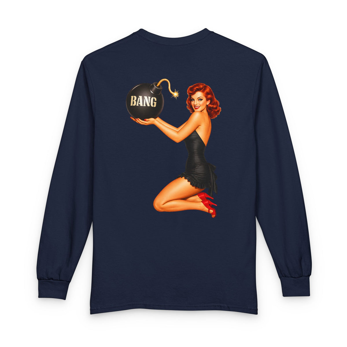 Patriot Pin Up Bang Babe - Long Sleeve T-Shirt