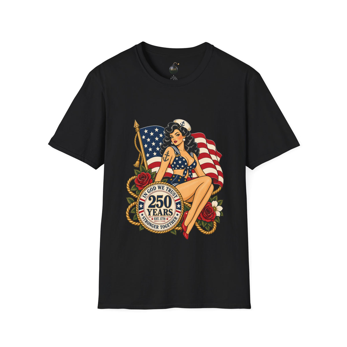 Vintage pin up sailor-patriotic