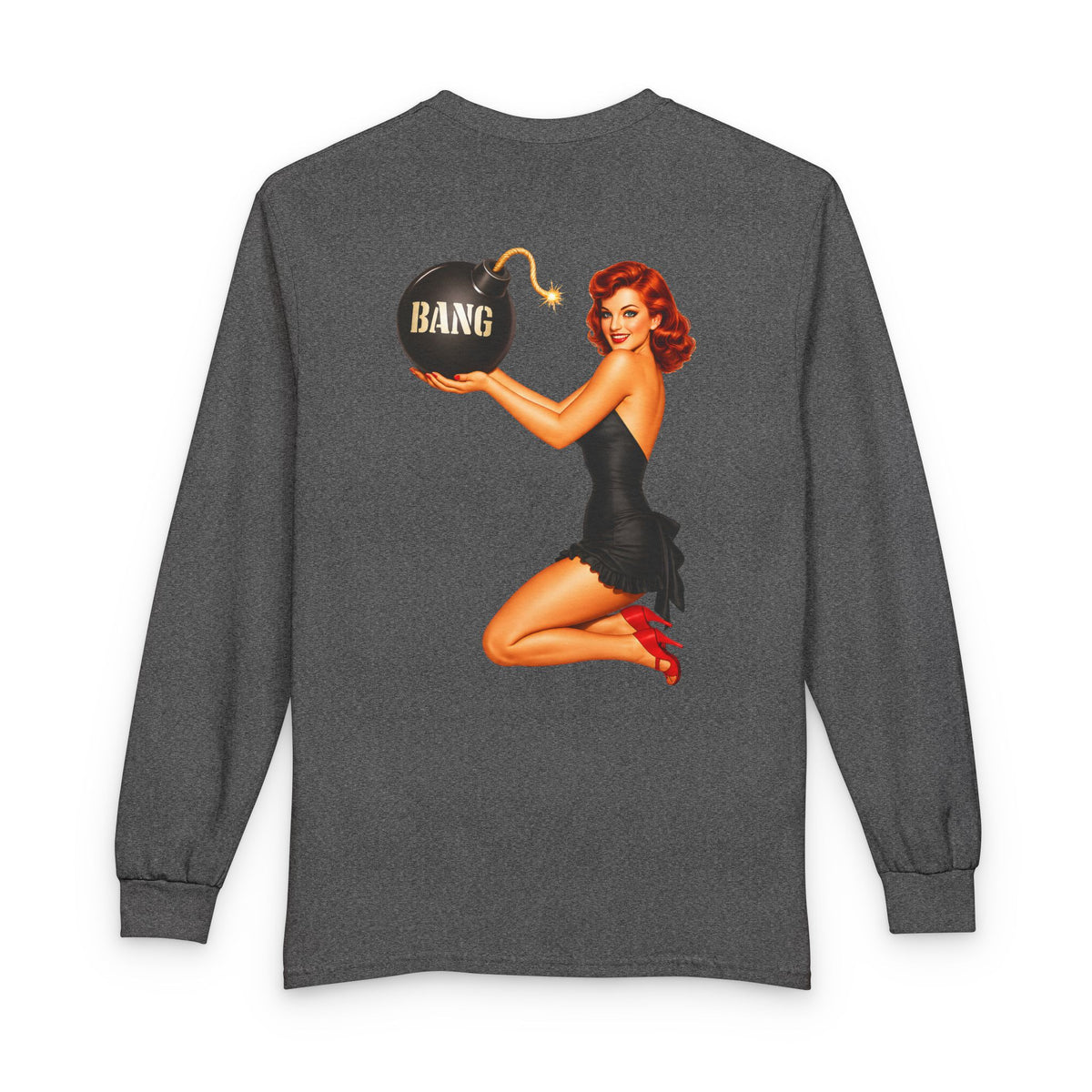 Patriot Pin Up Bang Babe - Long Sleeve T-Shirt