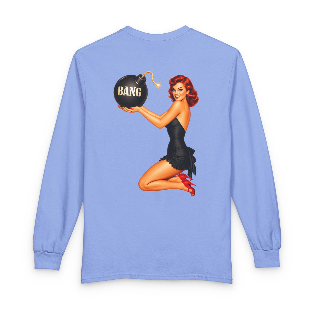Patriot Pin Up Bang Babe - Long Sleeve T-Shirt