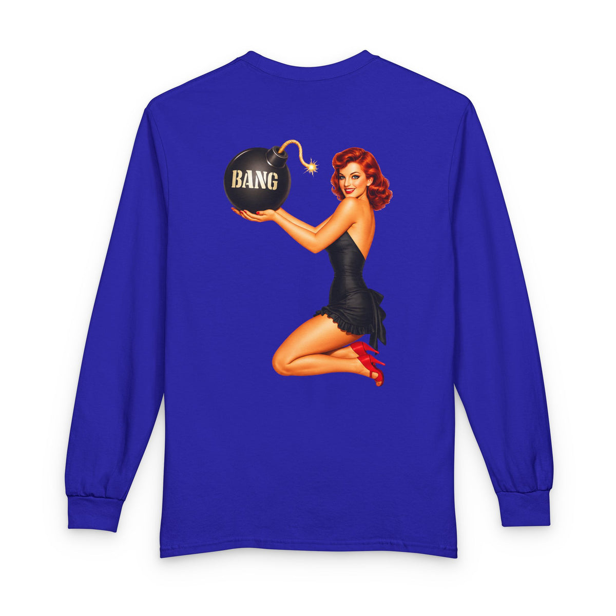 Patriot Pin Up Bang Babe - Long Sleeve T-Shirt