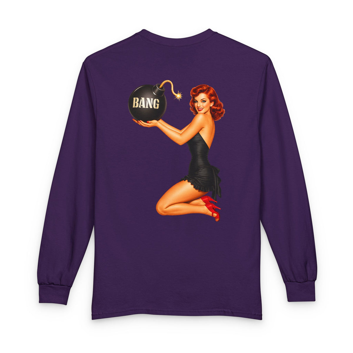 Patriot Pin Up Bang Babe - Long Sleeve T-Shirt