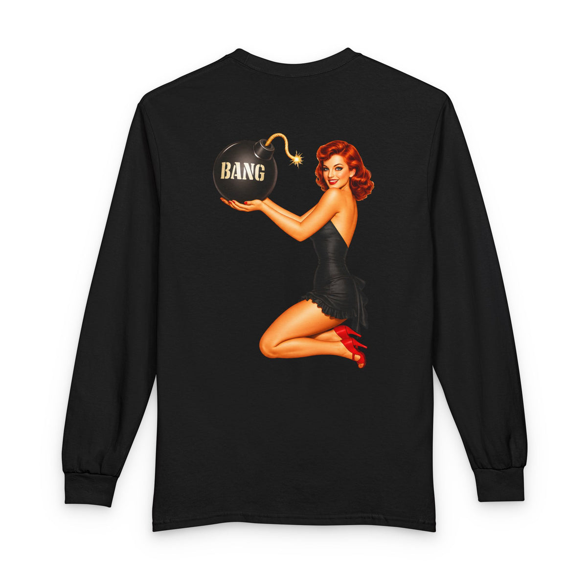 Patriot Pin Up Bang Babe - Long Sleeve T-Shirt