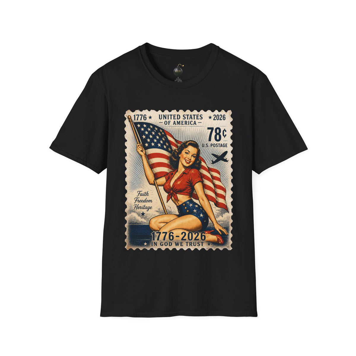 Vintage American Pin Up-US Stamp