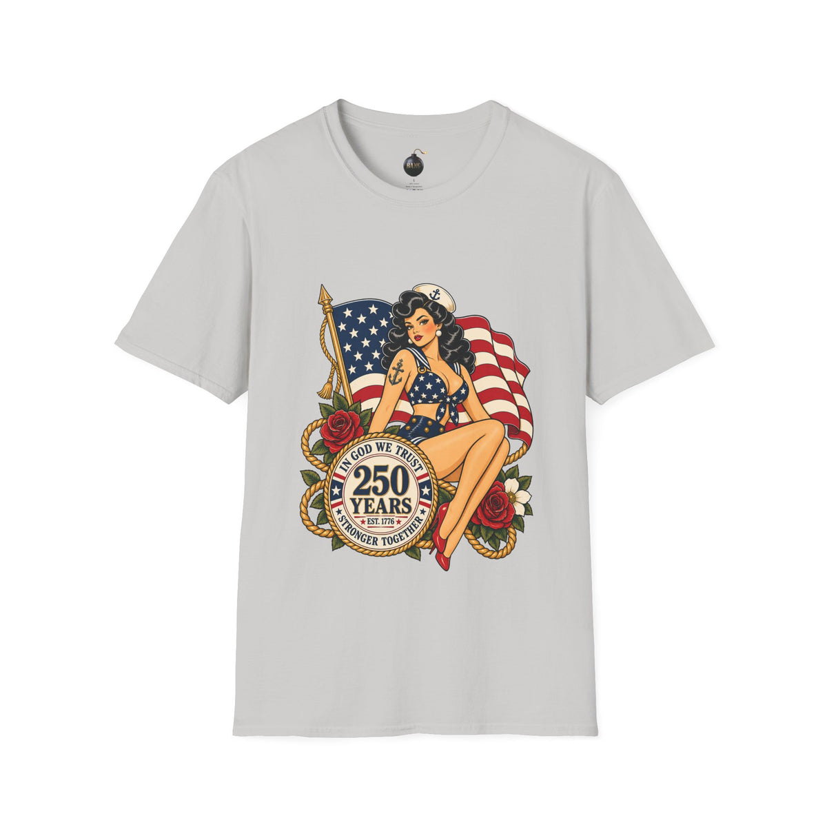 Vintage pin up sailor-patriotic