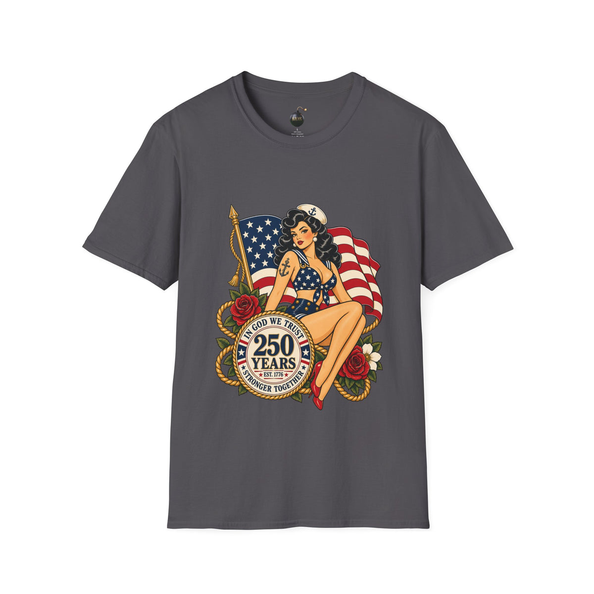 Vintage pin up sailor-patriotic