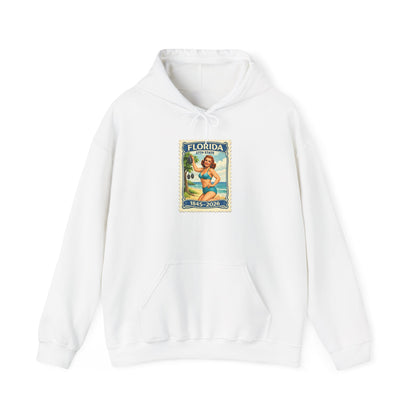 Florida Vintage Pinup Hoodie — Retro Beach Travel Poster Sweatshirt