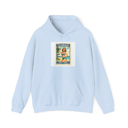 Florida Vintage Pinup Hoodie — Retro Beach Travel Poster Sweatshirt