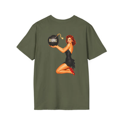 Bomb Graphic T‑Shirt — Minimal 'BANG' Pocket Design