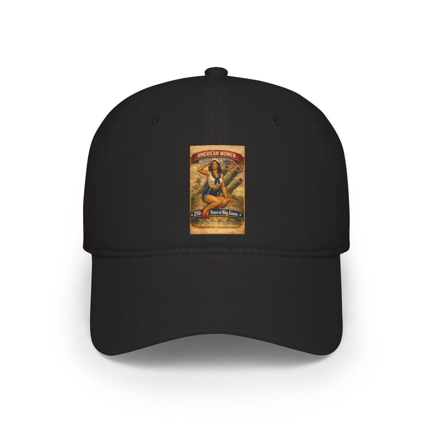 Vintage Surf Pinup Low Profile Baseball Cap