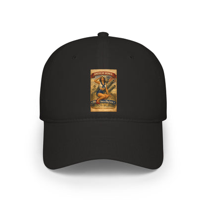 Vintage Surf Pinup Low Profile Baseball Cap
