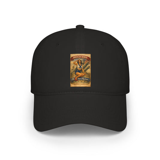 Vintage Surf Pinup Low Profile Baseball Cap