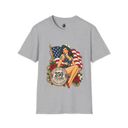 Vintage pin up sailor-patriotic