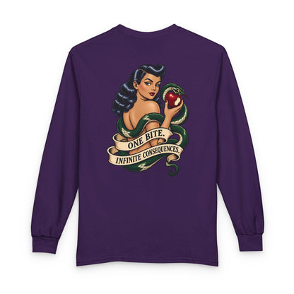 Eve Pin Up, One Bite Infinite Consequences - Long Sleeve T-Shirt