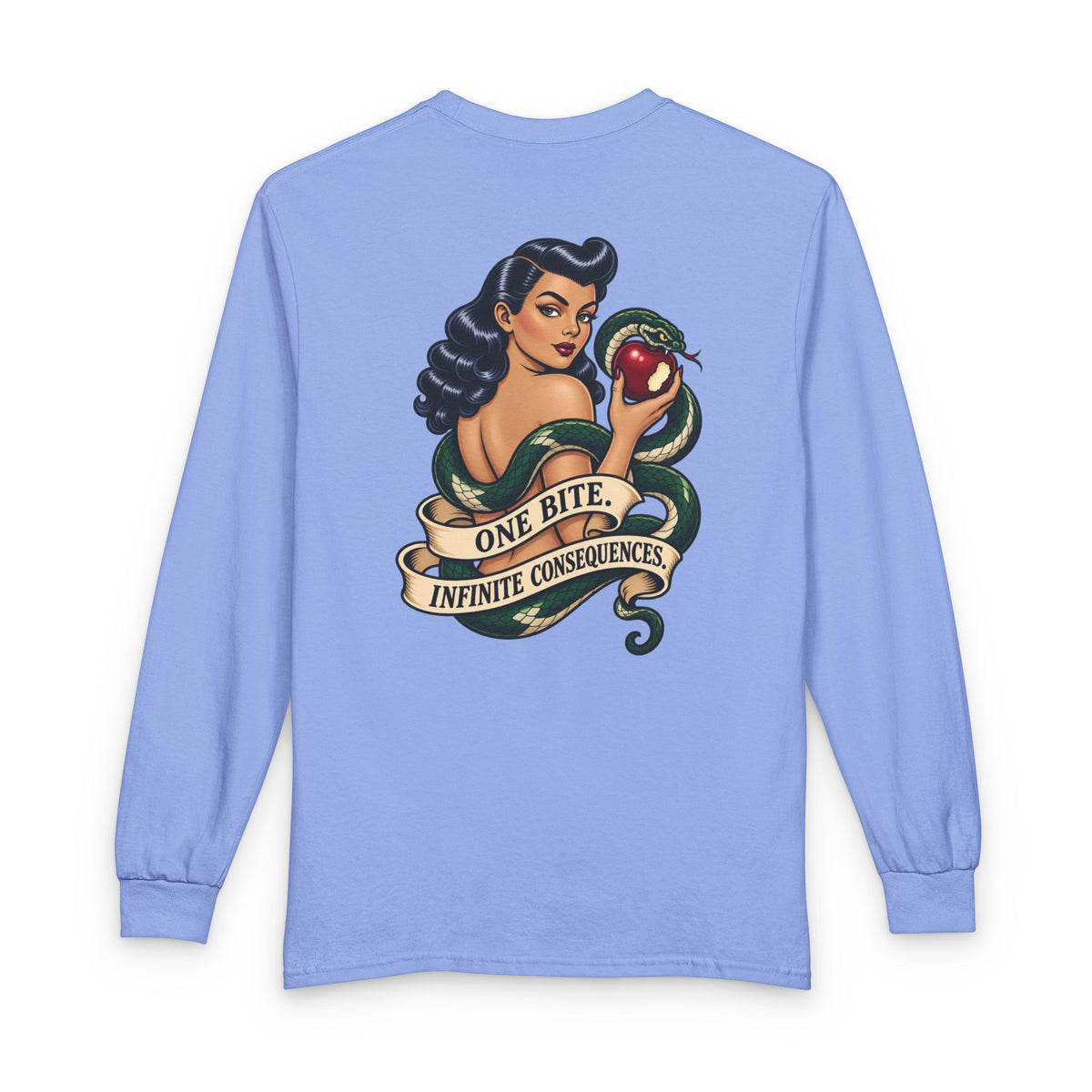 Eve Pin Up, One Bite Infinite Consequences - Long Sleeve T-Shirt