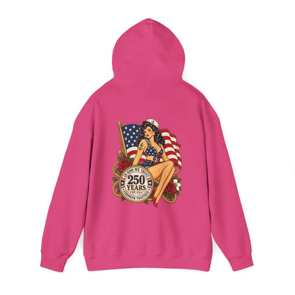 Vintage pin up sailor-patriotic-Hoodie