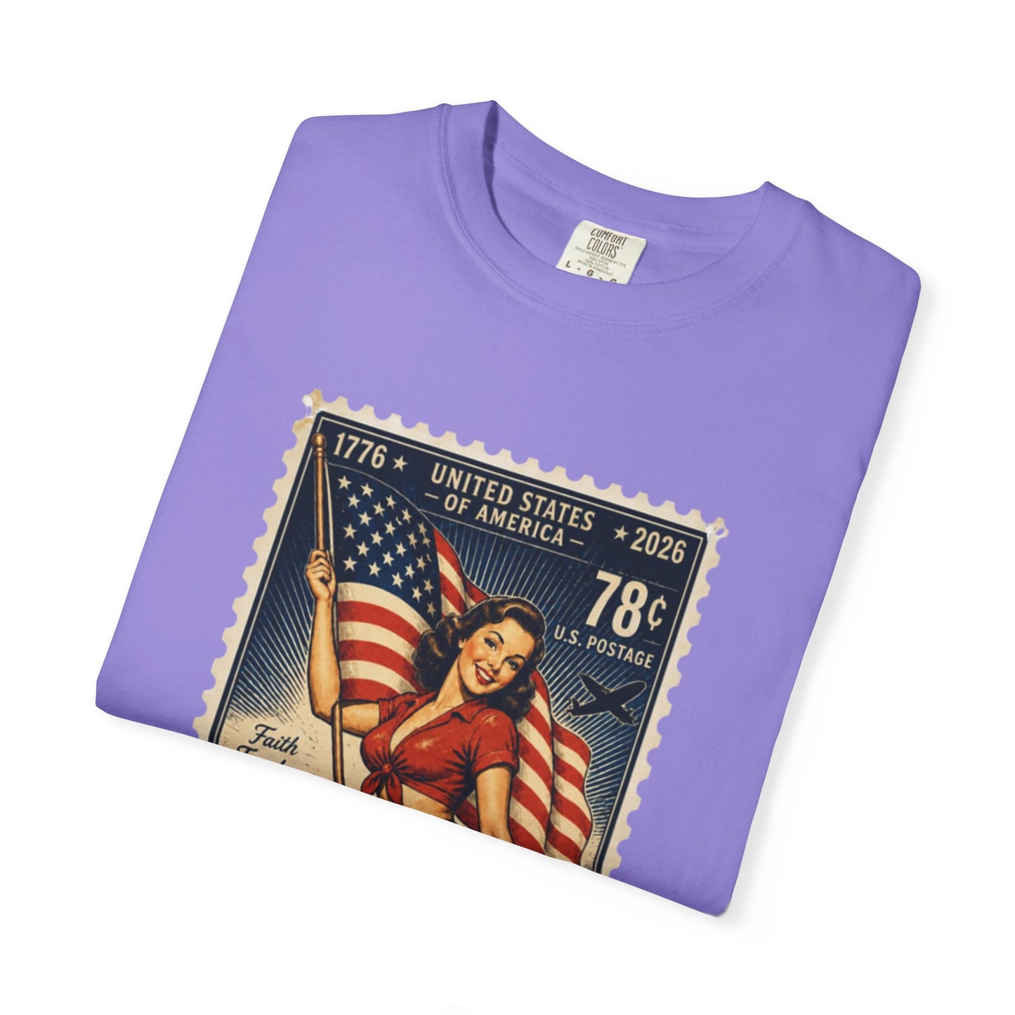 Vintage Patriotic Stamp T-Shirt