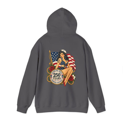 Vintage pin up sailor-patriotic-Hoodie
