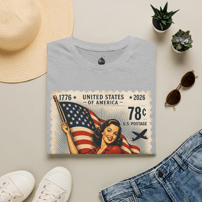 Vintage American Pin Up-US Stamp