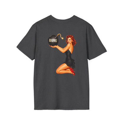 Bomb Graphic T‑Shirt — Minimal 'BANG' Pocket Design
