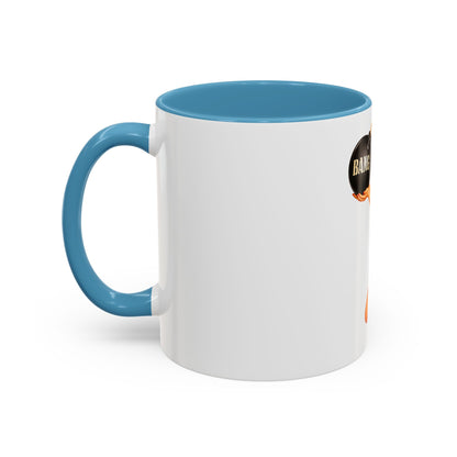 Pinup Bombshell Accent Coffee Mug — Retro 'BANG' Pin-Up Design