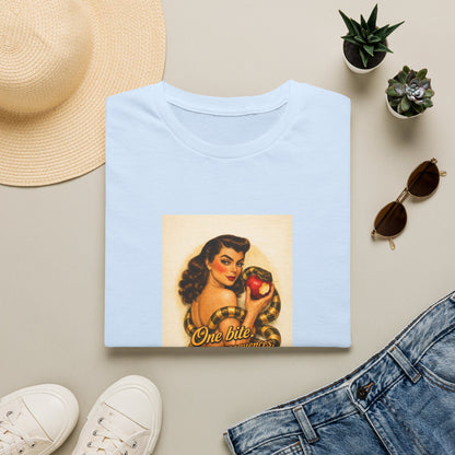 Pin-Up Poison Apple T-Shirt — "One Bite" Retro Graphic Tee