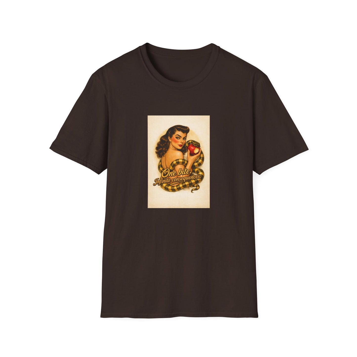 Pin-Up Poison Apple T-Shirt — "One Bite" Retro Graphic Tee