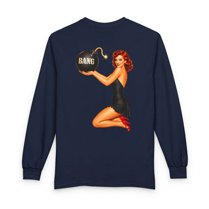 Patriot Pin Up Bang Babe - Long Sleeve T-Shirt