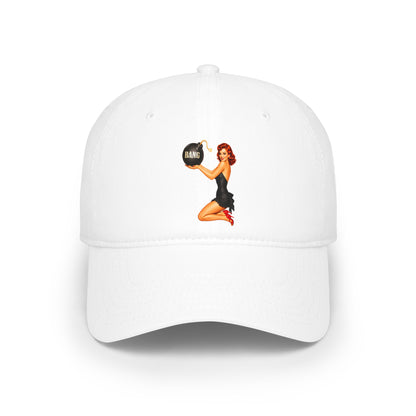 Pinup Girl Vintage Baseball Cap — Retro "Babe" Embroidered Low Profile Hat