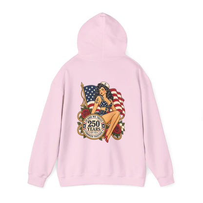 Vintage pin up sailor-patriotic-Hoodie