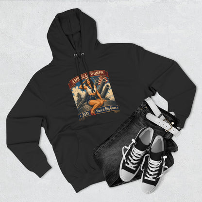 Vintage 'American Women: Years of Big Game' Hoodie — Retro Pinup Graphic Sweatshirt
