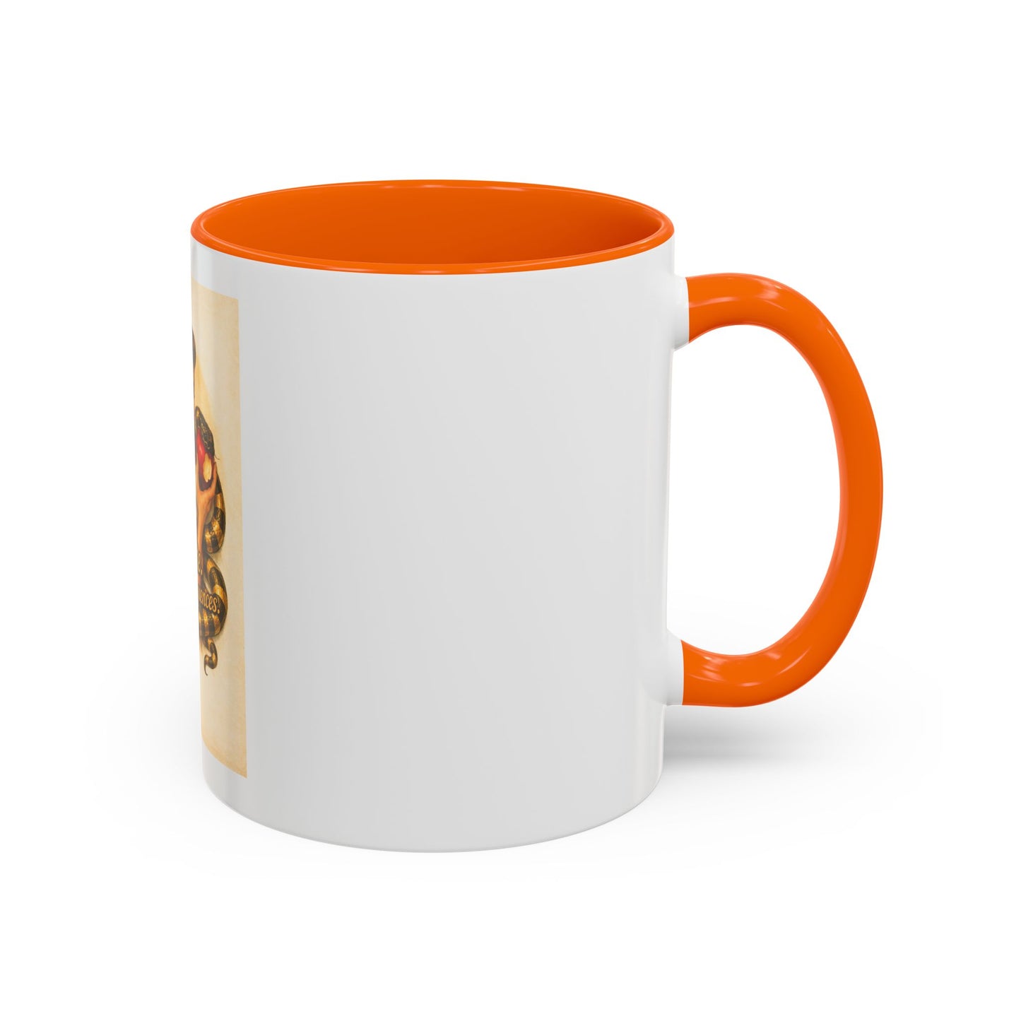 Vintage Pin-Up Coffee Mug – "One Bite Infinite Consequences" Retro Design