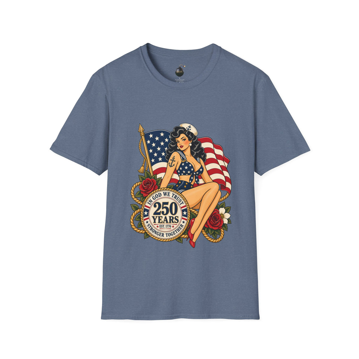 Vintage pin up sailor-patriotic