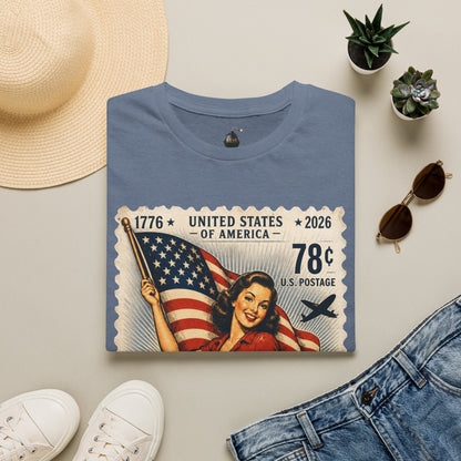 Vintage American Pin Up-US Stamp