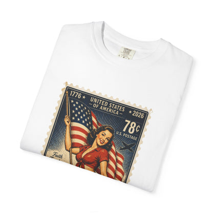 Vintage Patriotic Stamp T-Shirt
