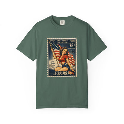 Vintage Patriotic Stamp T-Shirt