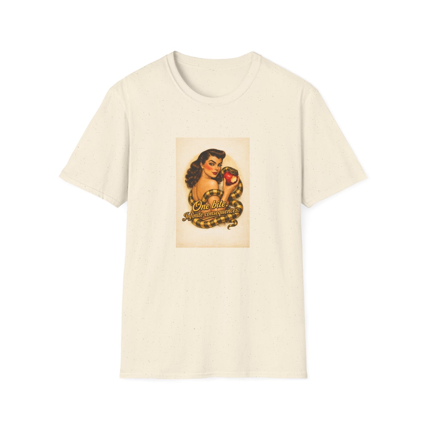 Pin-Up Poison Apple T-Shirt — "One Bite" Retro Graphic Tee