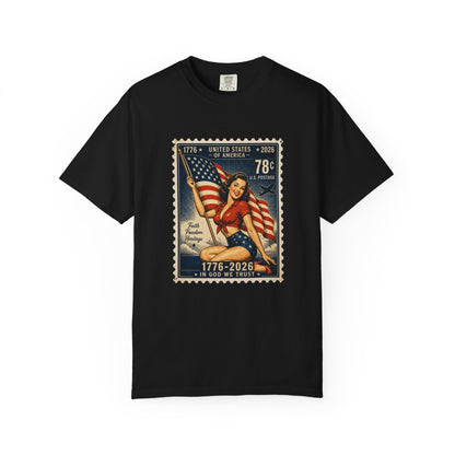 Vintage Patriotic Stamp T-Shirt