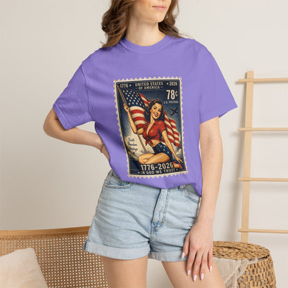 Vintage Patriotic Stamp T-Shirt