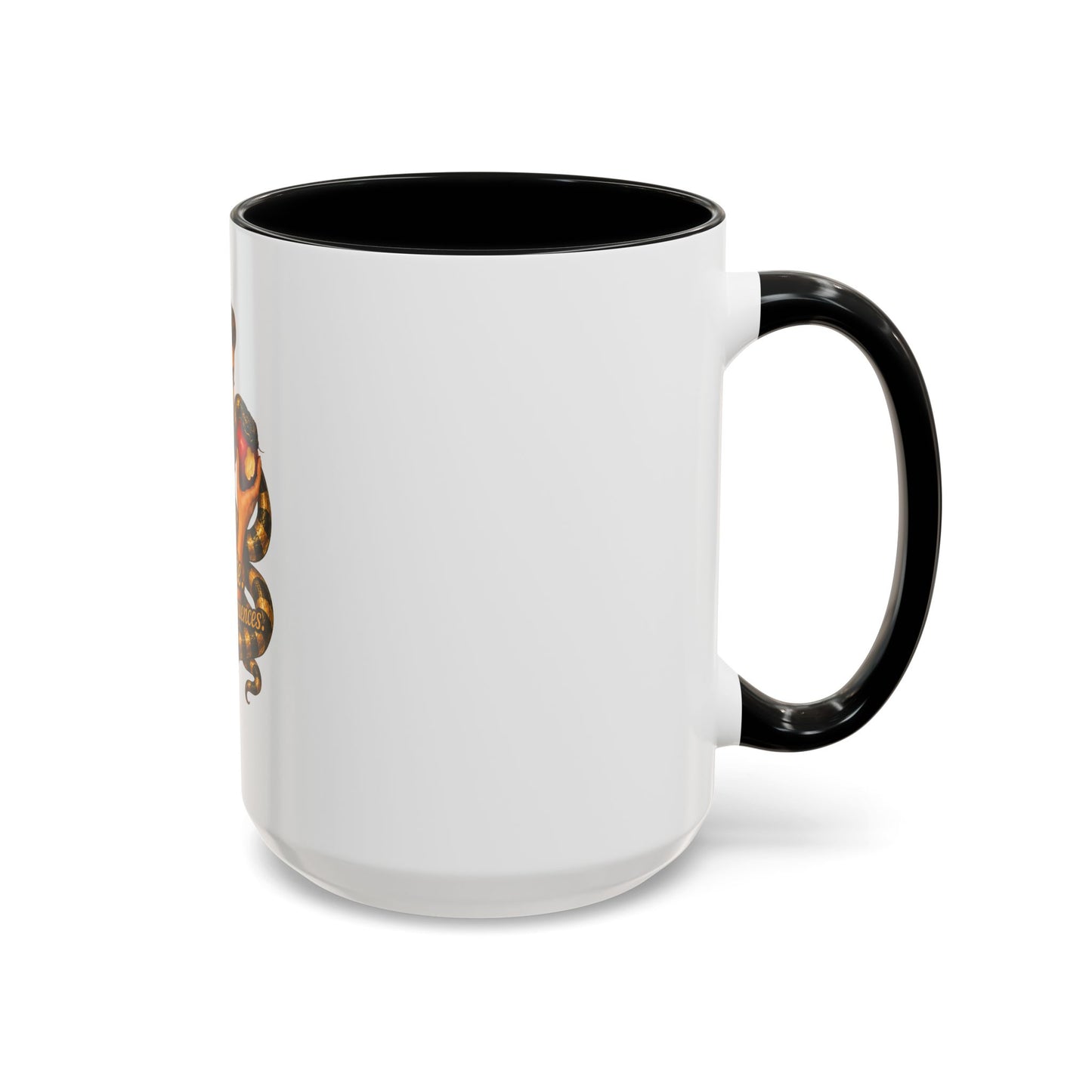 Vintage Pinup Coffee Mug — "One Bite... Infinite Consequences"