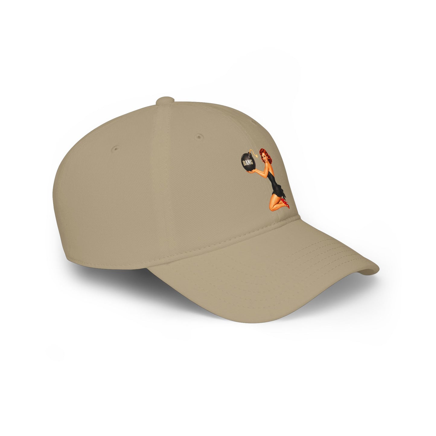 Pinup Girl Vintage Baseball Cap — Retro "Babe" Embroidered Low Profile Hat