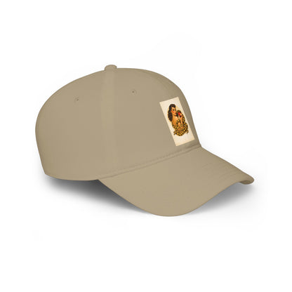 Vintage Pin-Up Rose Patch Baseball Cap