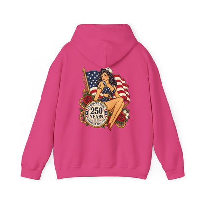 Vintage pin up sailor-patriotic-Hoodie