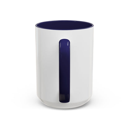 Coffee Mug — "American Women: 250 Years of Big Guns" Vintage Pin-Up Navy Design