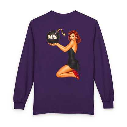 Patriot Pin Up Bang Babe - Long Sleeve T-Shirt