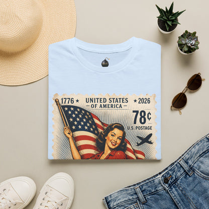 Vintage American Pin Up-US Stamp