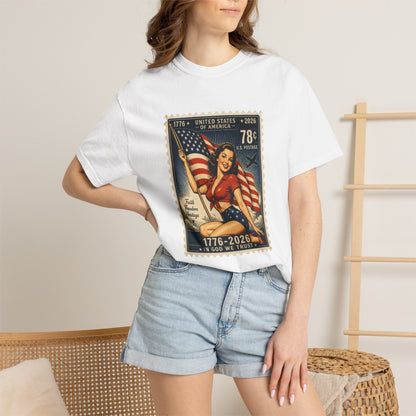 Vintage Patriotic Stamp T-Shirt