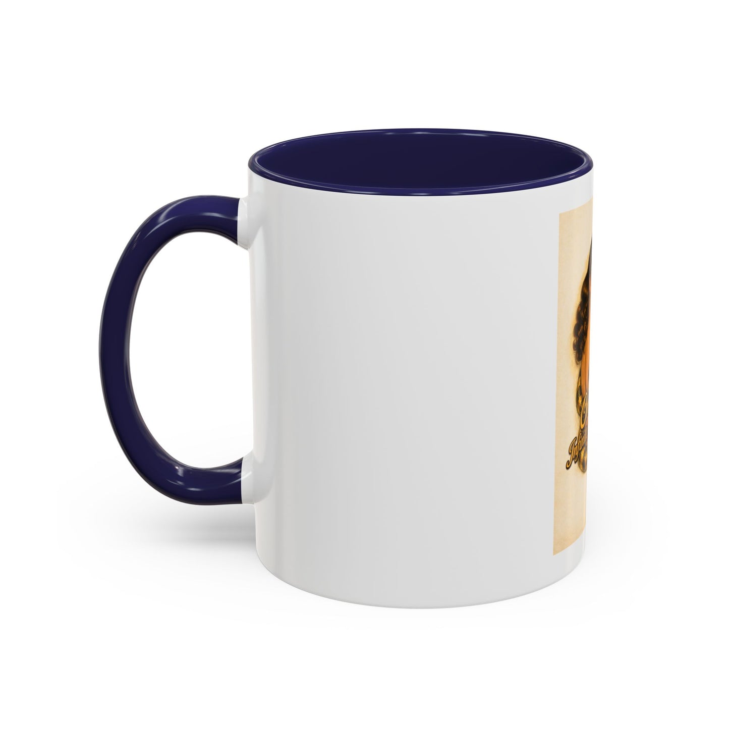 Vintage Pin-Up Coffee Mug – "One Bite Infinite Consequences" Retro Design