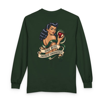 Eve Pin Up, One Bite Infinite Consequences - Long Sleeve T-Shirt