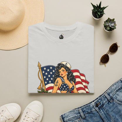 Vintage pin up sailor-patriotic